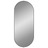 Espelho de Parede 100x45 cm Oval Preto