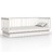 Sofá-cama 100x200 cm Madeira de Pinho Maciça Branco