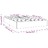 Estrutura de Cama com Molas 140x190 cm Veludo Rosa