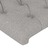 Cabeceira de Cama C/ Abas Tecido 83x16x78/88 cm Cinzento-claro