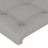 Cabeceira de Cama C/ Abas Tecido 183x16x78/88 cm Cinzento-claro
