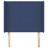 Cabeceira de Cama C/ Abas Tecido 83x16x118/128 cm Azul