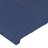 Cabeceira de Cama C/ Abas Tecido 83x16x118/128 cm Azul