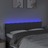 Cabeceira de Cama C/luzes LED Tecido 144x5x78/88cm Cinza-escuro