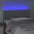 Cabeceira de Cama C/ Luzes LED Tecido 80x5x78/88 cm Cinza-claro