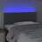 Cabeceira de Cama C/ Luzes LED Tecido 80x5x78/88cm Cinza-escuro