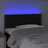 Cabeceira de Cama C/ Luzes LED Tecido 80x5x78/88 cm Preto