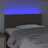 Cabeceira Cama Luzes LED Tecido 90x5x78/88cm Cinza-acastanhado