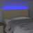 Cabeceira de Cama C/ Luzes LED Tecido 90x5x78/88 cm Cor Creme