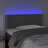 Cabeceira de Cama C/ Luzes LED Veludo 80x5x78/88cm Cinza-escuro
