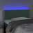 Cabeceira de Cama C/ Luzes LED Veludo 80x5x78/88cm Verde-escuro
