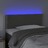 Cabeceira de Cama C/luzes LED Veludo 100x5x78/88cm Cinza-escuro