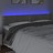 Cabeceira de Cama C/luzes LED Veludo 160x5x78/88 cm Cinza-claro