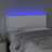 Cabeceira de Cama C/ LED Couro Artificial 90x5x78/88 cm Branco
