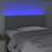 Cabeceira de Cama C/ Luzes LED Tecido 80x5x78/88 cm Cinza-claro