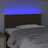Cabeceira de Cama C/ Luzes LED Tecido 80x5x78/88 cm Castanho