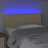 Cabeceira de Cama C/ Luzes LED Tecido 80x5x78/88 cm Cor Creme