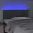 Cabeceira de Cama C/ Luzes LED Tecido 90x5x78/88cm Cinza-escuro