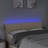 Cabeceira de Cama C/ Luzes LED Tecido 144x5x78/88 cm Cor Creme