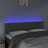 Cabeceira de Cama C/luzes LED Veludo 144x5x78/88cm Cinza-escuro