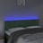 Cabeceira de Cama C/luzes LED Veludo 144x5x78/88cm Verde-escuro