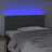 Cabeceira de Cama C/ Luzes LED Tecido 80x5x78/88cm Cinza-escuro