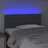 Cabeceira de Cama C/ Luzes LED Tecido 90x5x78/88cm Cinza-escuro