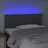 Cabeceira de Cama C/luzes LED Tecido 100x5x78/88cm Cinza-escuro