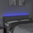 Cabeceira de Cama C/ Luzes LED Tecido 144x5x78/88cm Cinza-claro