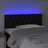 Cabeceira de Cama C/ Luzes LED Tecido 90x7x78/88 cm Preto
