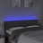 Cabeceira de Cama C/luzes LED Tecido 144x7x78/88cm Cinza-escuro