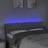 Cabeceira de Cama C/luzes LED Tecido 160x7x78/88 cm Cinza-claro