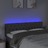Cabeceira de Cama C/luzes LED Tecido 160x7x78/88cm Cinza-escuro