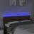 Cabeceira de Cama C/ Luzes LED Tecido 160x7x78/88 cm Castanho