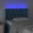 Cabeceira de Cama C/ Luzes LED Veludo 80x7x78/88 cm Azul-escuro
