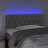 Cabeceira de Cama C/ Luzes LED Veludo 100x7x78/88cm Cinza-claro