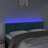 Cabeceira de Cama C/ Luzes LED Veludo 144x7x78/88cm Azul-escuro
