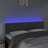 Cabeceira de Cama C/luzes LED Veludo 160x7x78/88cm Cinza-escuro