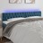Cabeceira de Cama C/ Luzes LED Veludo 180x7x78/88cm Azul-escuro