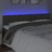 Cabeceira de Cama C/luzes LED Veludo 200x7x78/88cm Cinza-escuro