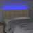 Cabeceira de Cama C/ Luzes LED Tecido 80x5x78/88 cm Cor Creme