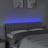 Cabeceira de Cama C/ Luzes LED Tecido 144x5x78/88cm Cinza-claro