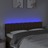 Cabeceira de Cama C/ Luzes LED Tecido 144x5x78/88 cm Castanho