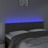Cabeceira de Cama C/luzes LED Veludo 144x5x78/88cm Cinza-escuro