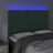 Cabeceira de Cama C/ LED Veludo 144x5x118/128 cm Verde-escuro