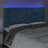 Cabeceira Cama C/ Luzes LED Veludo 180x5x118/128cm Azul-escuro