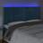 Cabeceira Cama C/ Luzes LED Veludo 160x5x118/128cm Azul-escuro