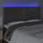 Cabeceira de Cama C/ LED Veludo 200x5x118/128 cm Cinza-escuro
