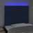 Cabeceira Cama C/ LED Tecido 80x5x118/128 cm Azul