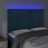Cabeceira Cama C/ Luzes LED Veludo 144x5x118/128cm Azul-escuro